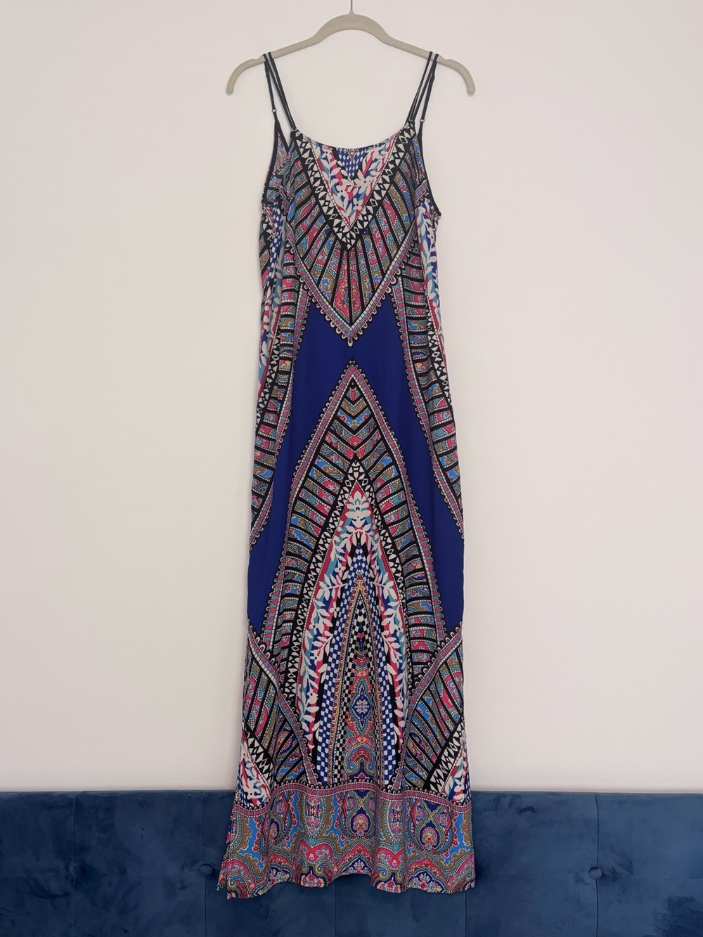 5|48 Saks Fifth Avenue Geometric Boho Maxi Dress Colorful Size S
